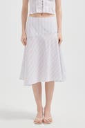 nuaje nuaje Lynn Flare Midi Skirt