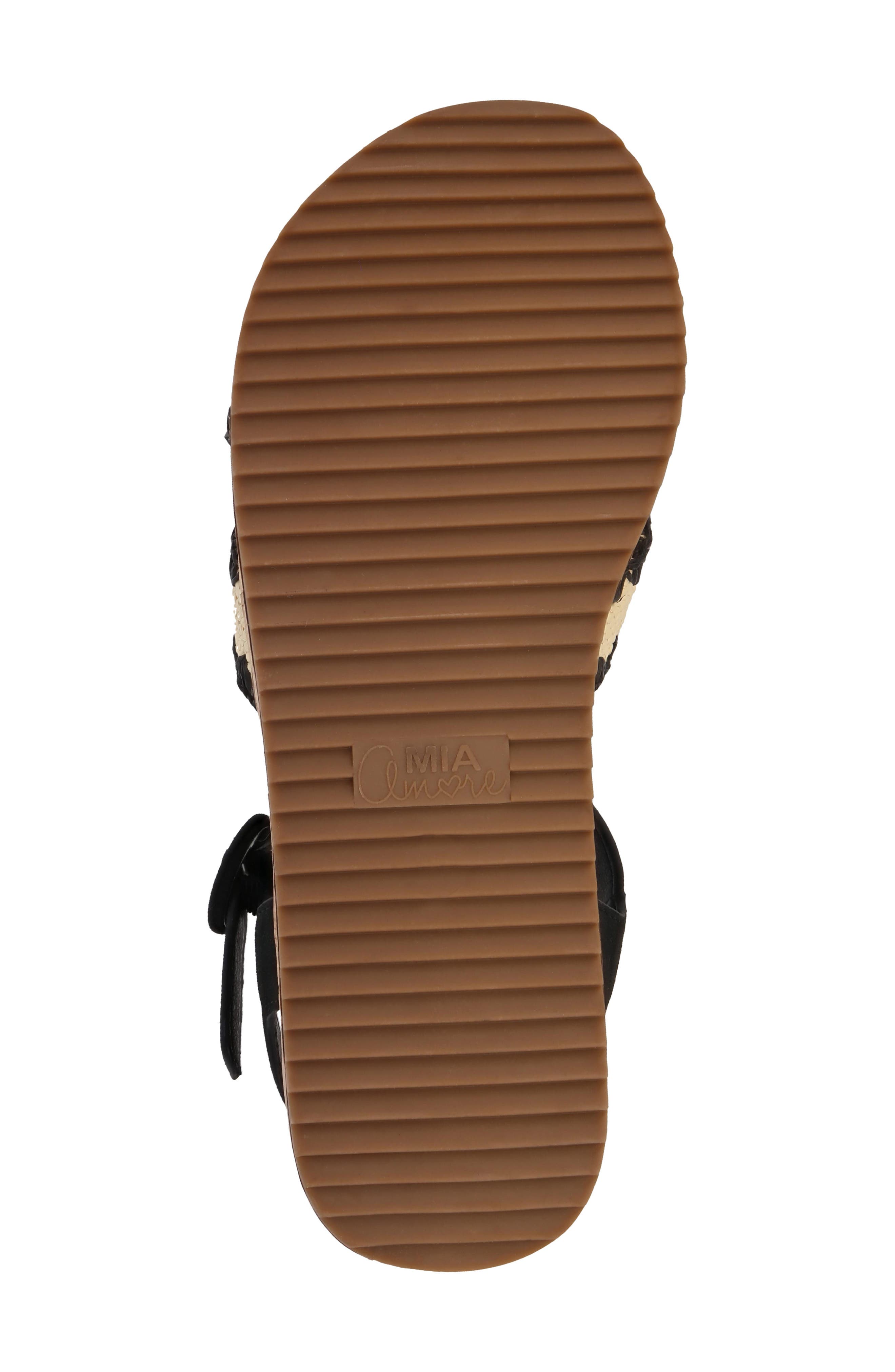 MIA AMORE <p>Rinaa Platform Sandal (Women)</p>, Alternate, color, Natural W/ Black