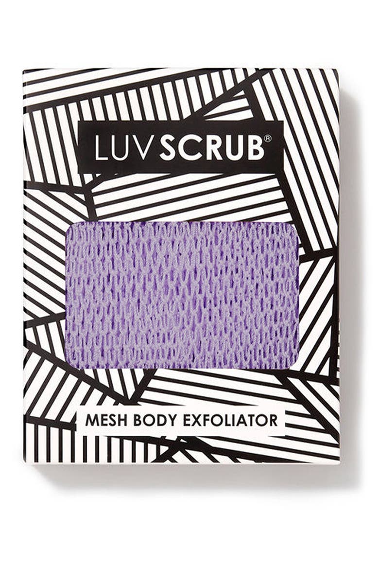 ® Mesh Body Exfoliator, Main, color, LUVENDER