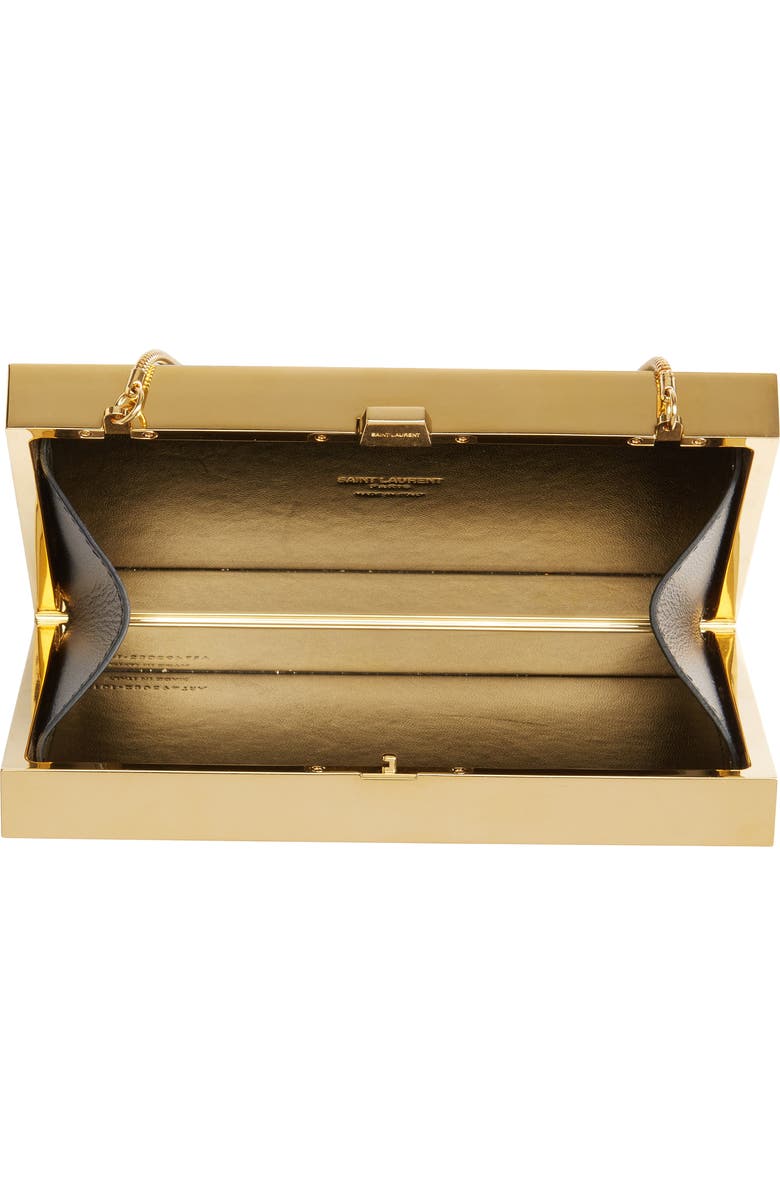 Saint Laurent Monogram Tuxedo Box Clutch, Alternate, color,