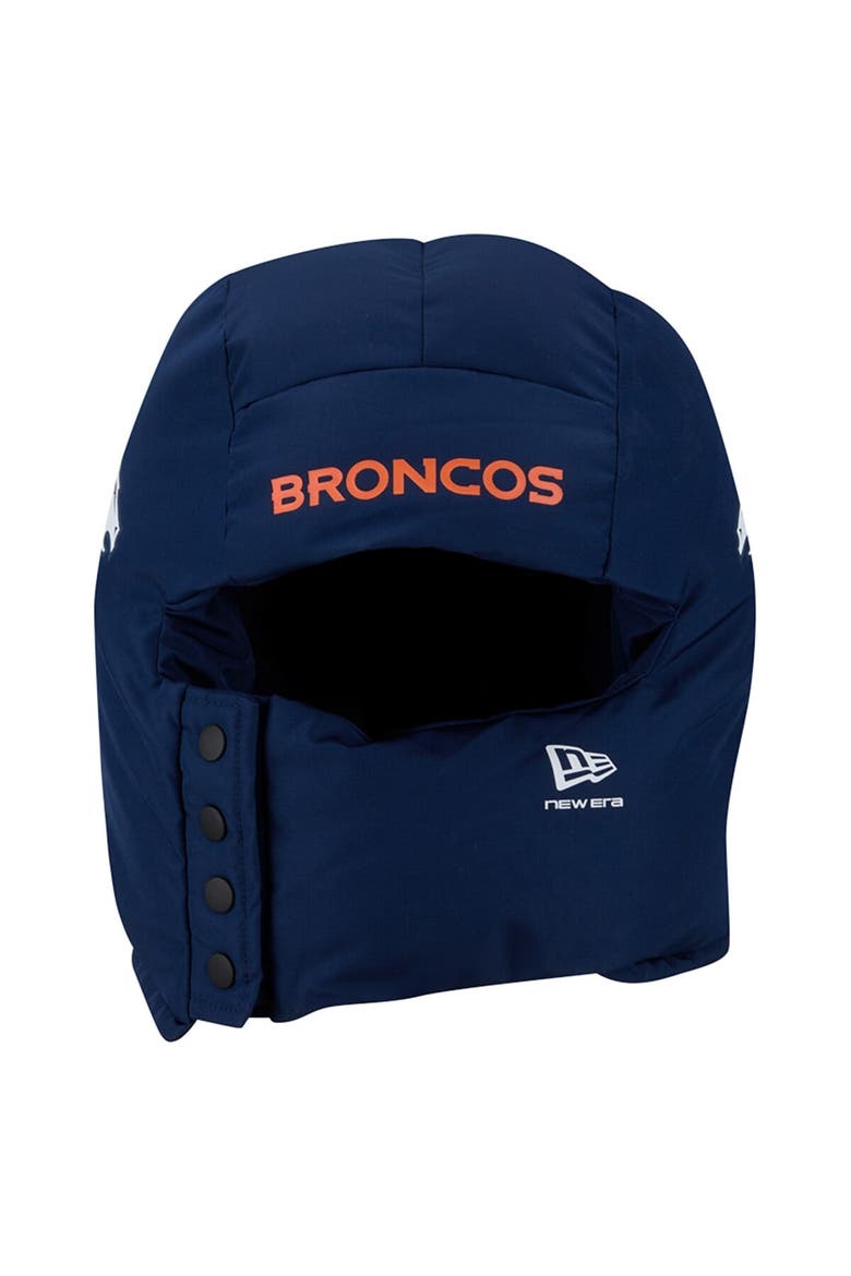 Men's New Era  Navy Denver Broncos Puffer Balaclava, Alternate, color, Navy