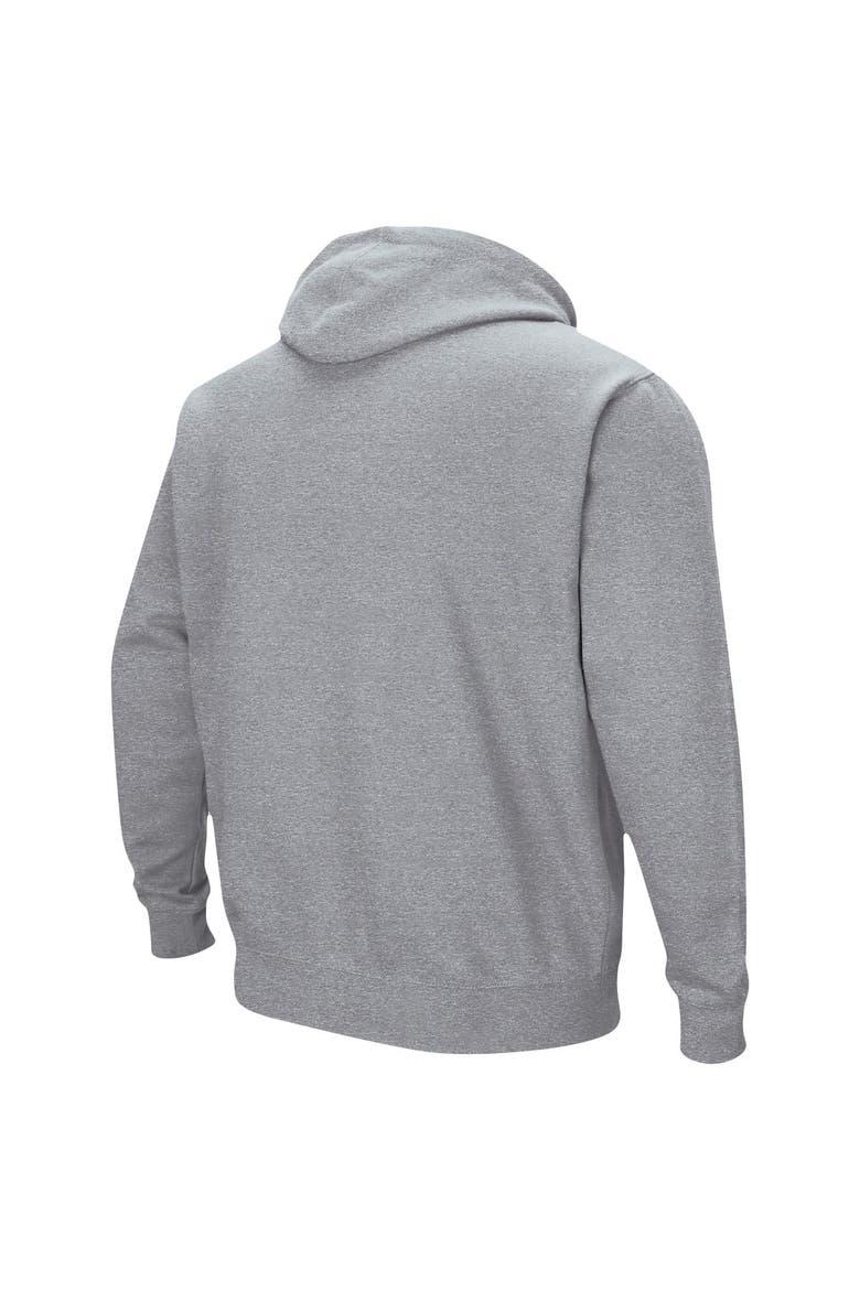 Men's Colosseum Heather Gray Ohio State Buckeyes Arch & Logo 3.0 Pullover Hoodie, Alternate, color, Heather Gray