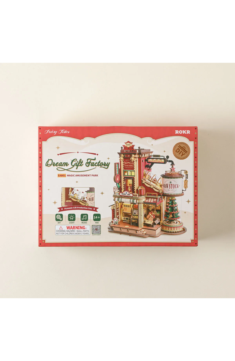 Uncommon Goods Christmas Gift Factory with Motion DIY Kit by ROBOTIME LLC, Alternate, color, 