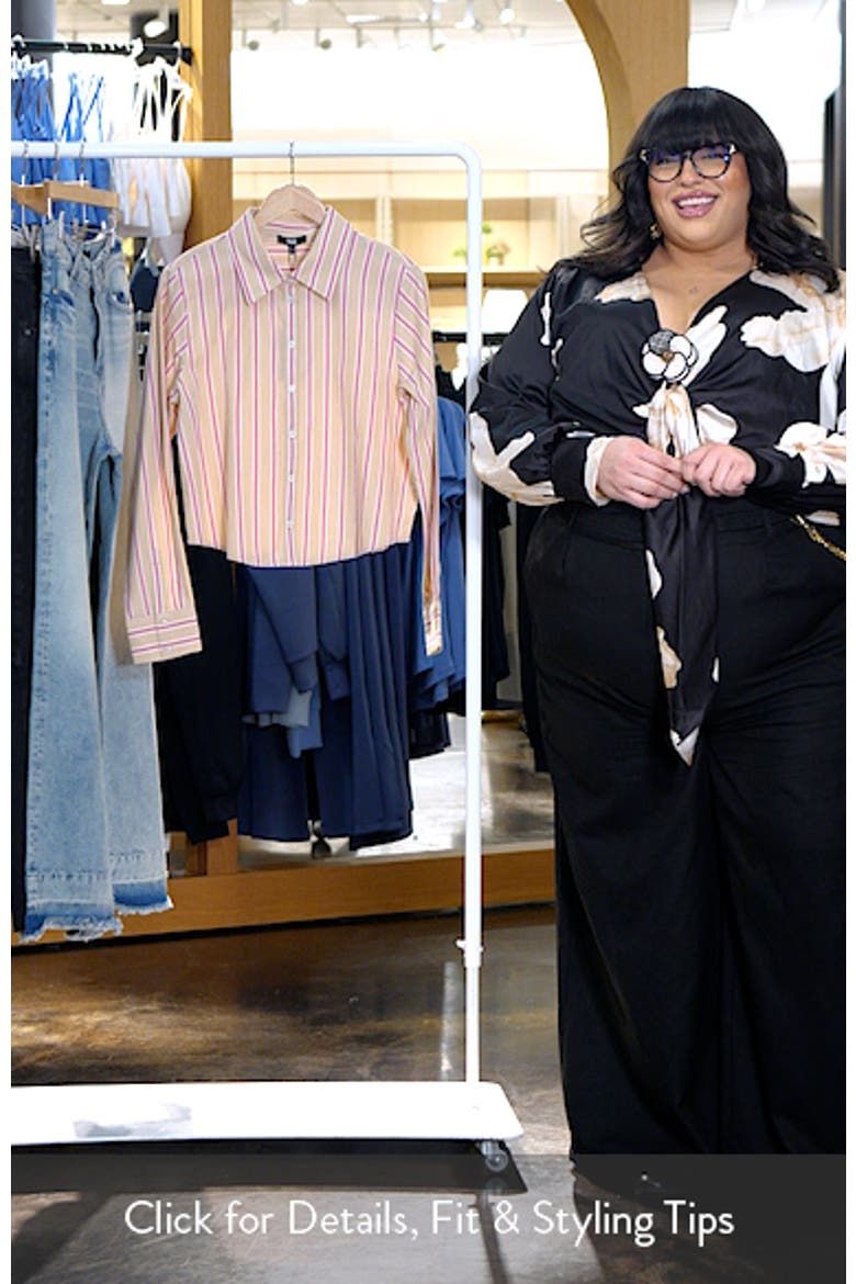 Doreen Stripe Crop Shirt video