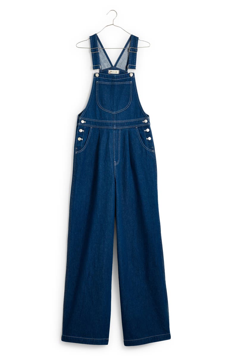 Madewell Superwide-Leg Overalls, Alternate, color,