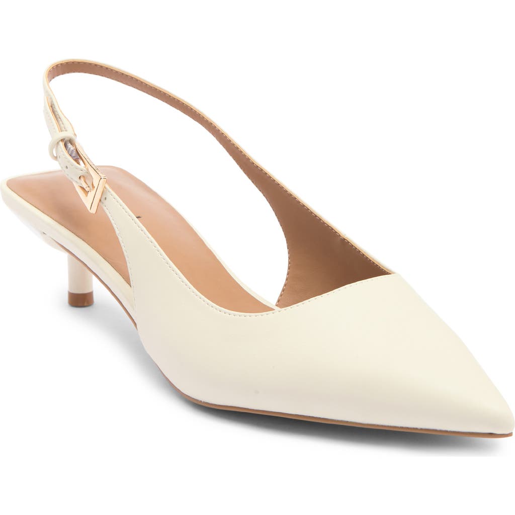 Abound Lidia Slingback Kitten Heel Pump In White