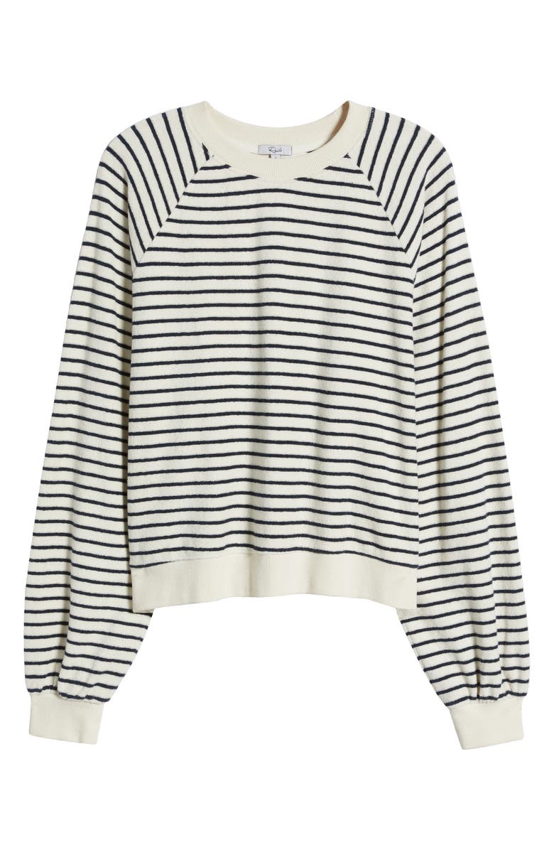 Theron Stripe Cotton Terry Sweatshirt