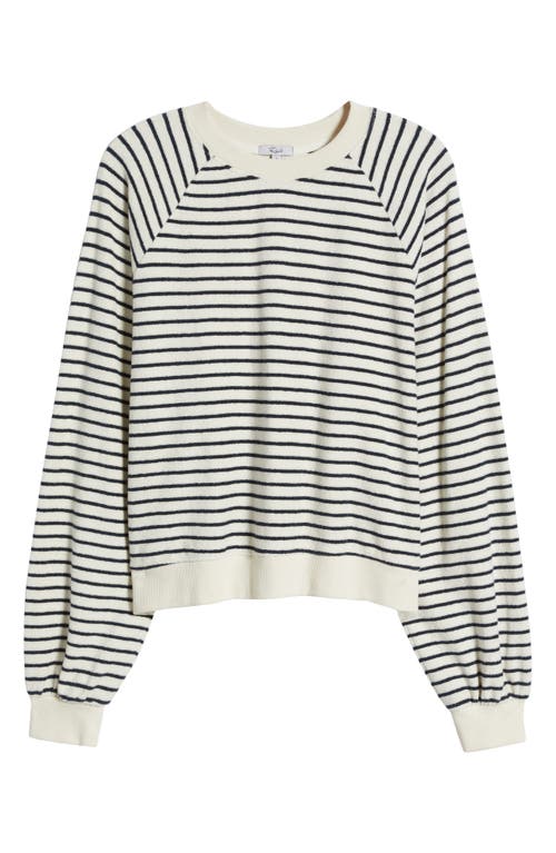 Rails Theron Sweatshirt In Sailor Stripe Terry Towel