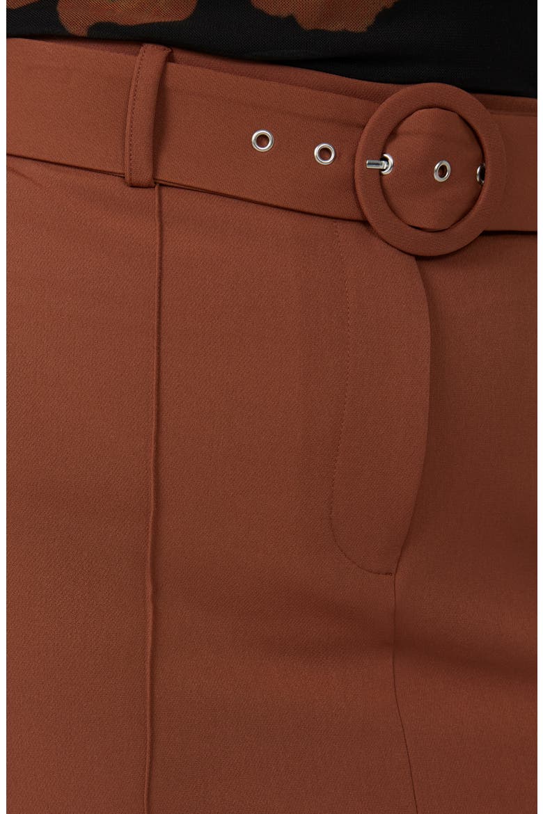 Sunburst Belted Pencil Skirt, Alternate, color, TAN