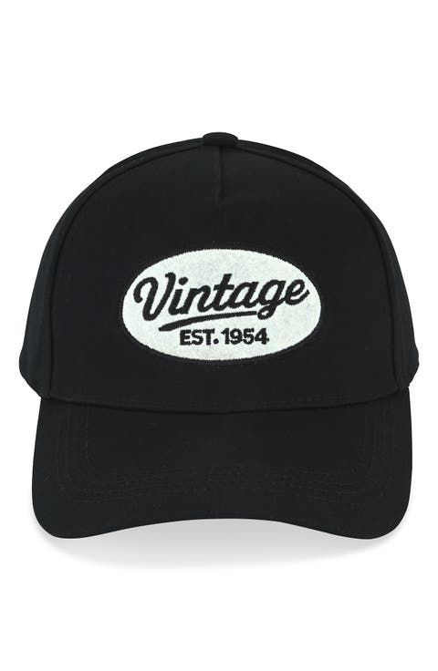 Vintage Embroidered Patch Baseball Cap
