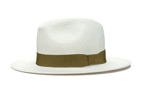 Panama army green straw hat