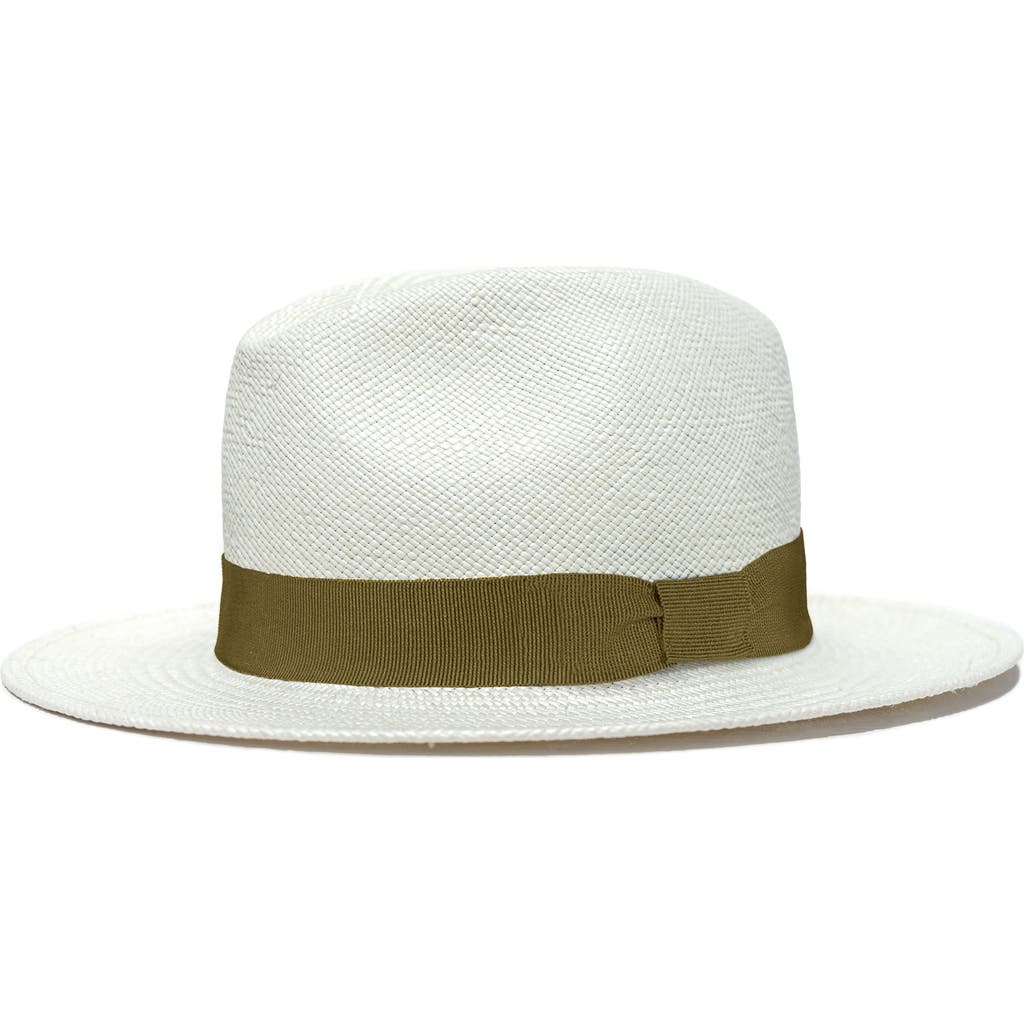 Lastelier Panama Army Green Straw Hat In Green