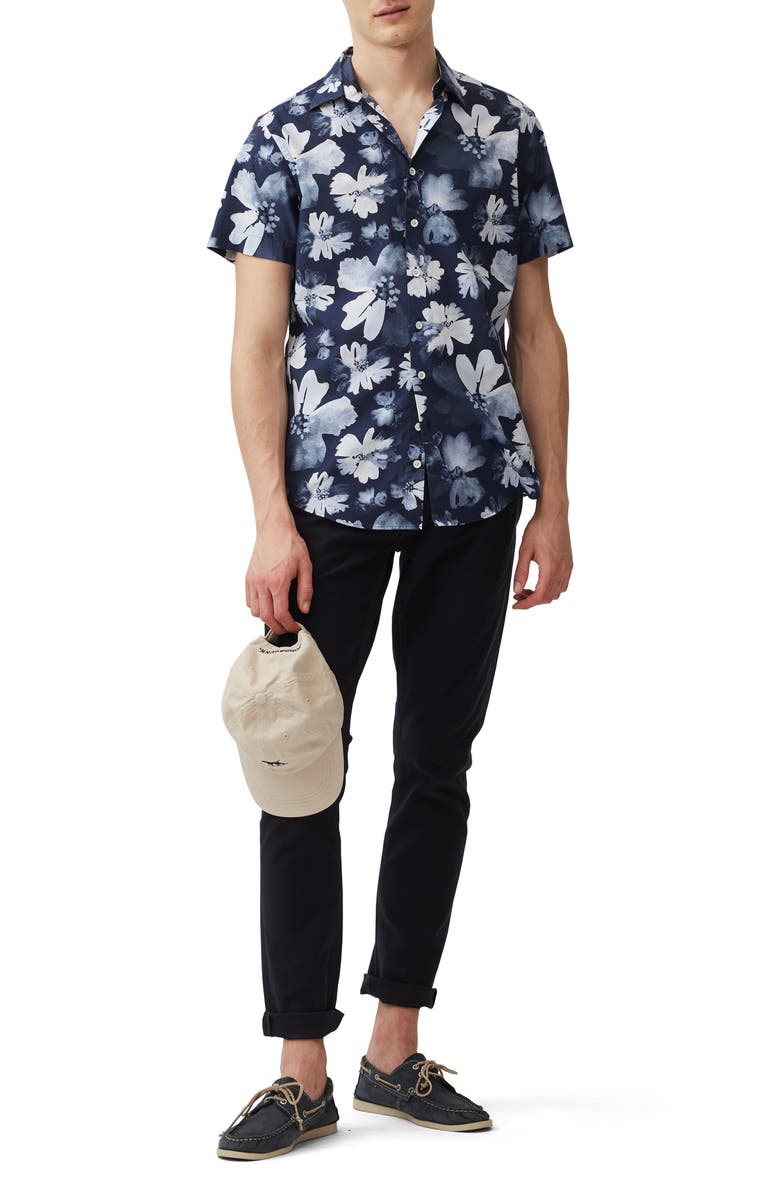 Rodd & Gunn Tyler Street Floral Short Sleeve Button-Up Shirt, Alternate, color, 