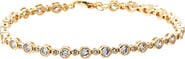 BY ADINA EDEN Graduated CZ Bezel Set Tennis Bracelet