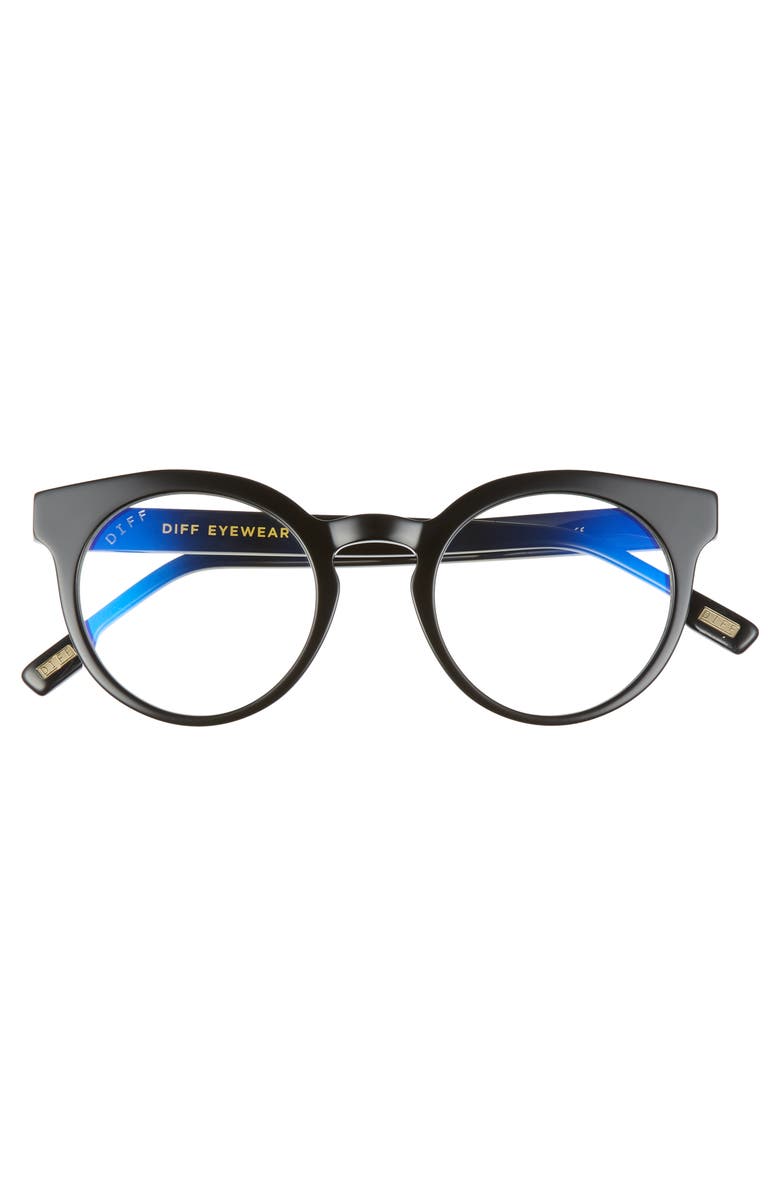 DIFF Selena 47mm Blue Light Blocking Optical Glasses, Alternate, color,
