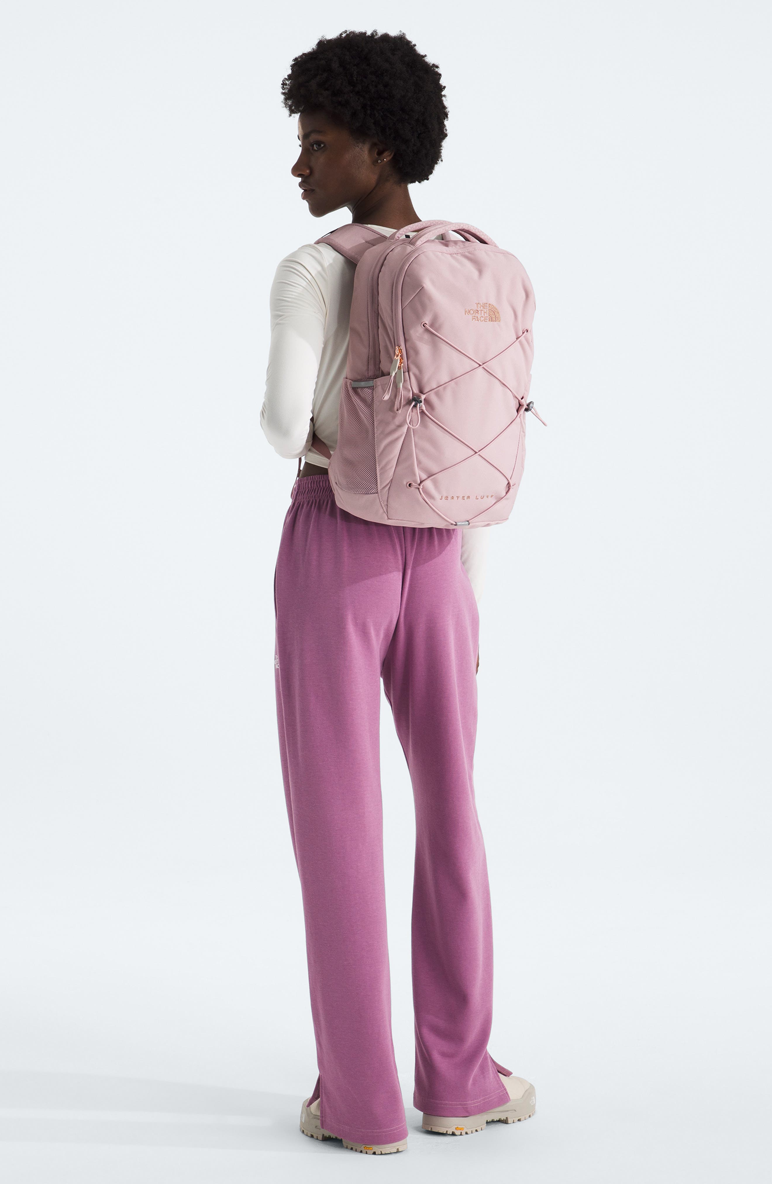 Jester Luxe Backpack, Alternate, color, METAL PINK/ BURNT CORAL