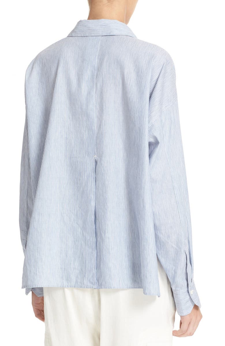 Vince Linen & Cotton Crop Shirt, Alternate, color, 