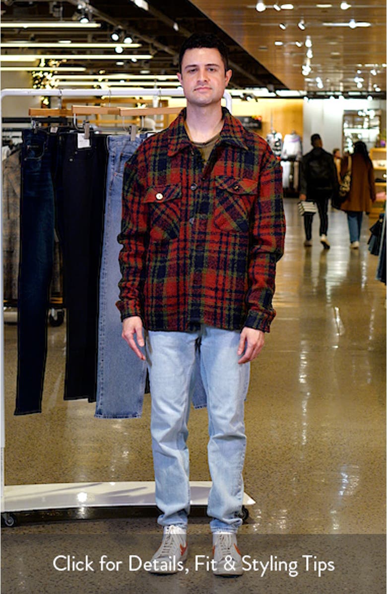 Tank Plaid Flannel Button-Up Overshirt, sales video thumbnail