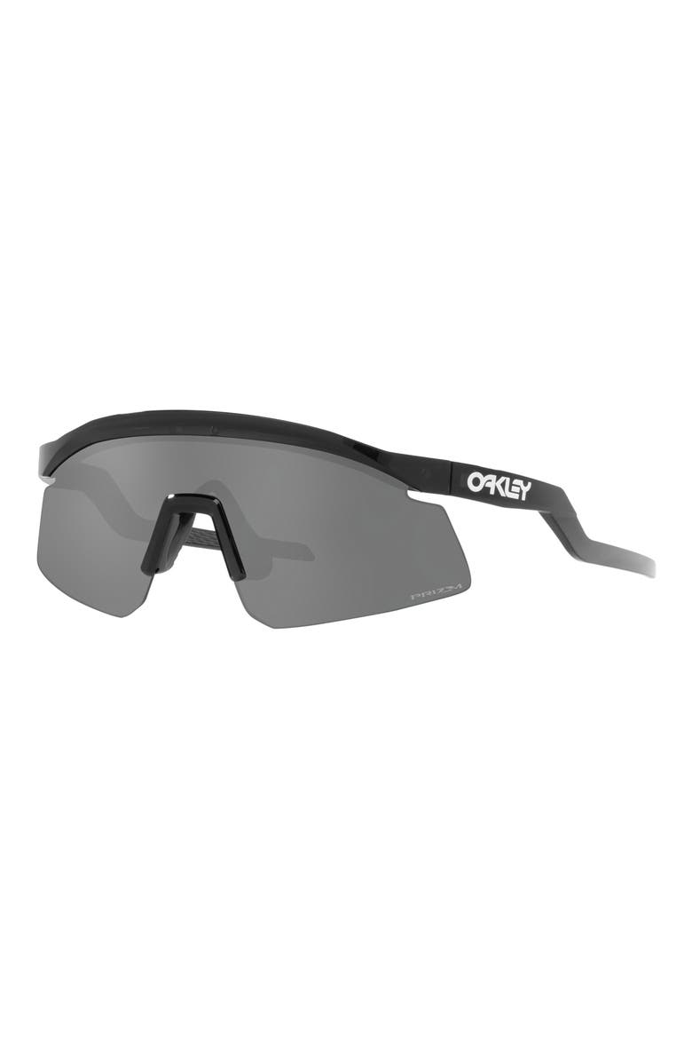 Hydra 37mm Prizm™ Semirimless Wrap Shield Sunglasses, Alternate, color, BLACK