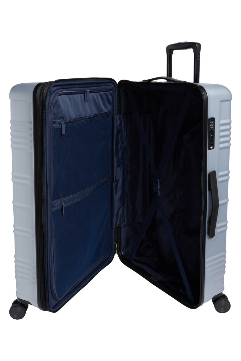 Honor Large Hardside Spinner Luggage, Alternate, color, SILVER