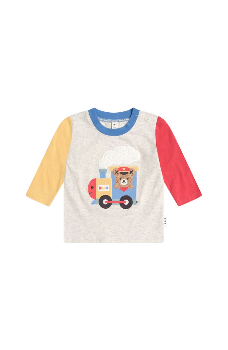 Huxbaby Choo Choo Huxbear Longsleeve Top, Main, color, Multi