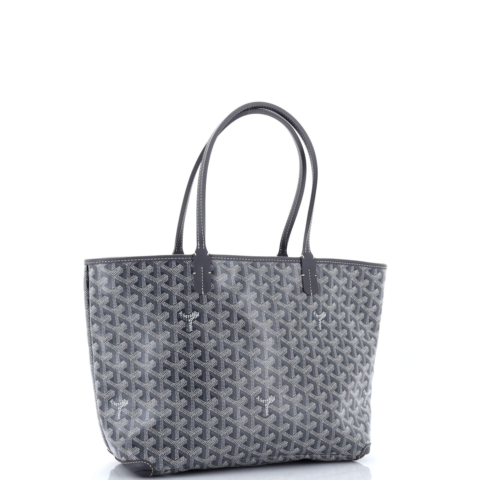 Pre-Owned Goyard Artois Tote Coated Canvas PM, Alternate, color, Gray