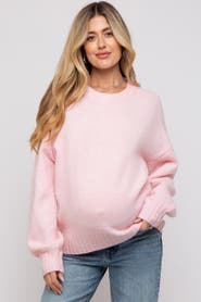 PinkBlush Ribbed Cuff Sweater