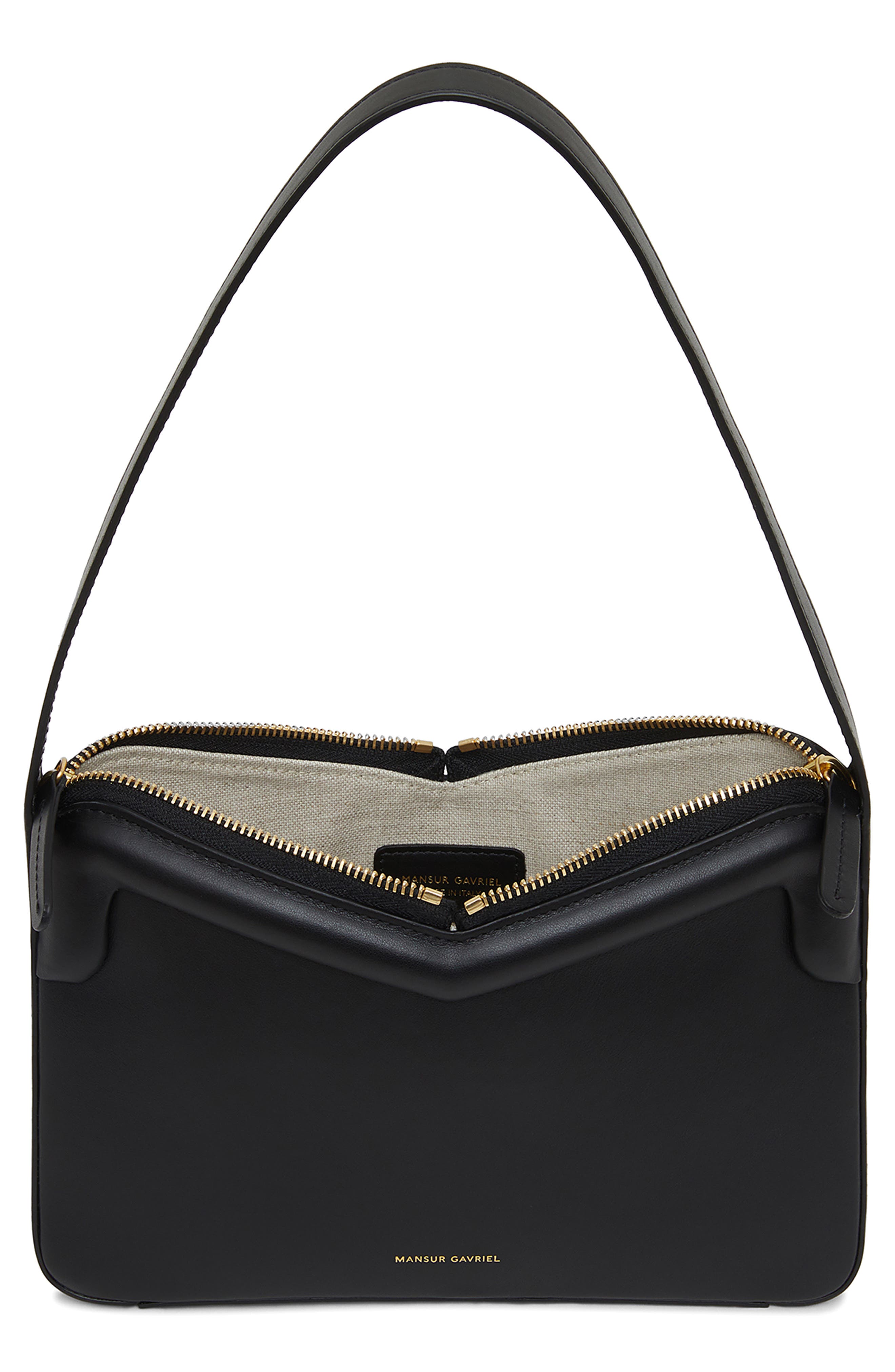 Mansur Gavriel M Frame Leather Baguette Shoulder Bag, Alternate, color, 