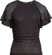 Veronica Beard Arisa Mixed Media Top