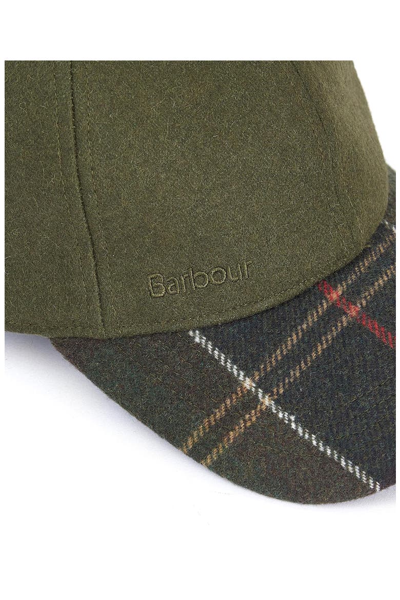 Roker Plaid Wool Blend Baseball Cap, Alternate, color, FOREST GREEN/CLASSIC