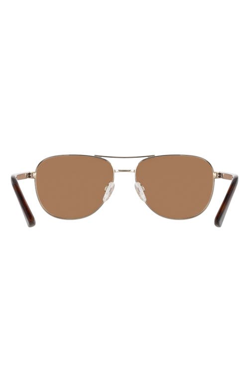 Cole Haan 55mm Aviator Sunglasses In Metallic