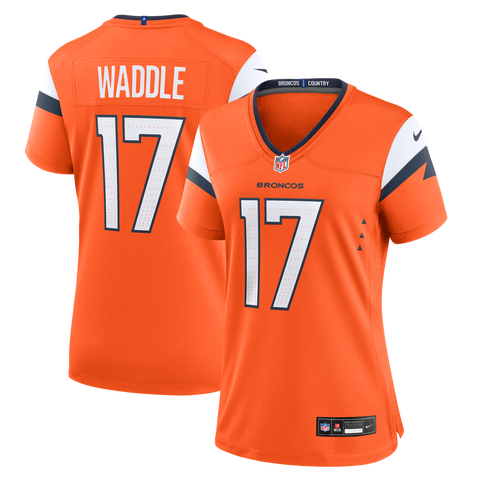 Women's Nike Jaylen Waddle Orange Denver Broncos Game Jersey