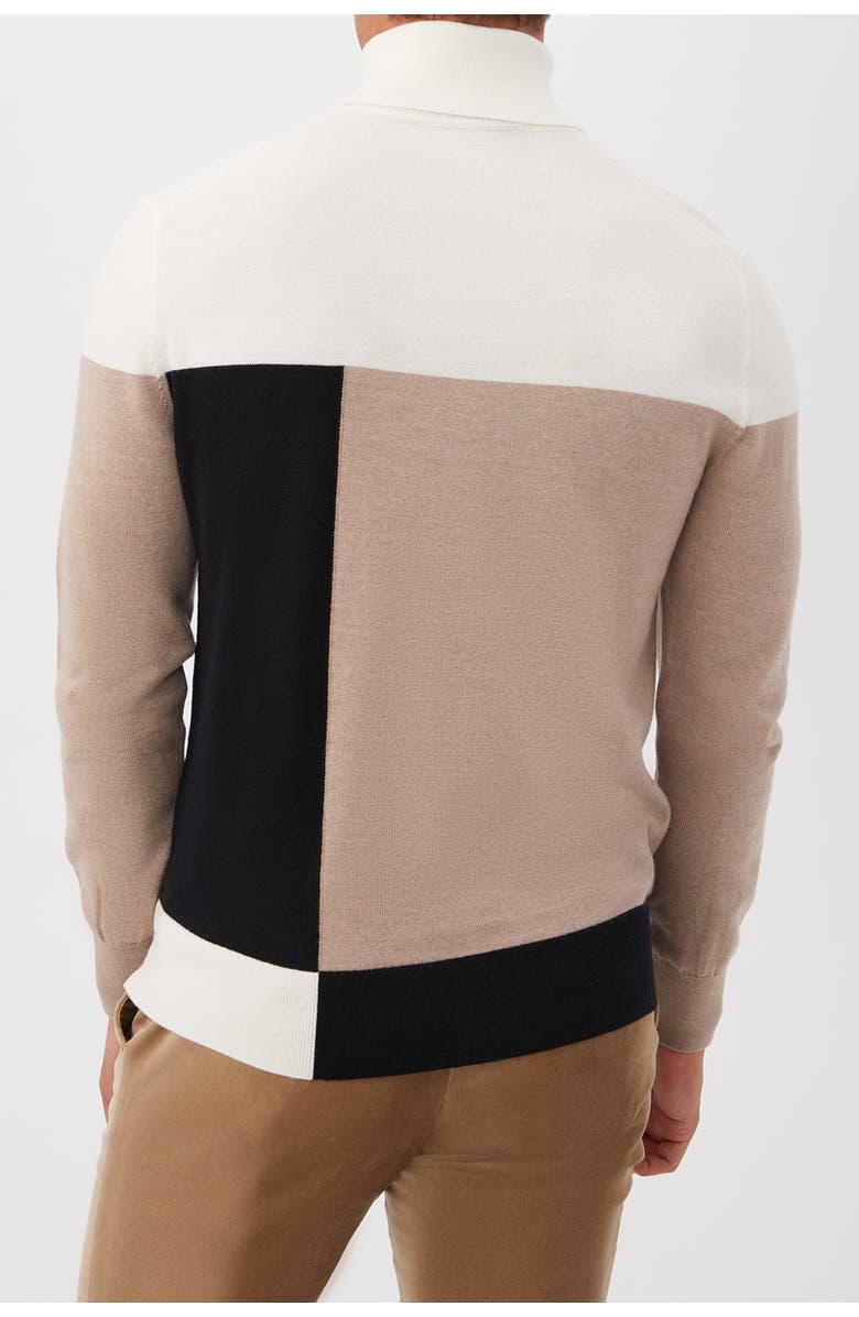 MR TURK Callisto Color Block Turtle Neck Sweater, Alternate, color, Multi