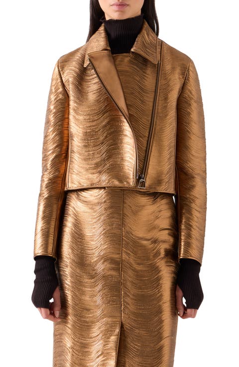 Lambskin Nappa Leather Moto Jacket