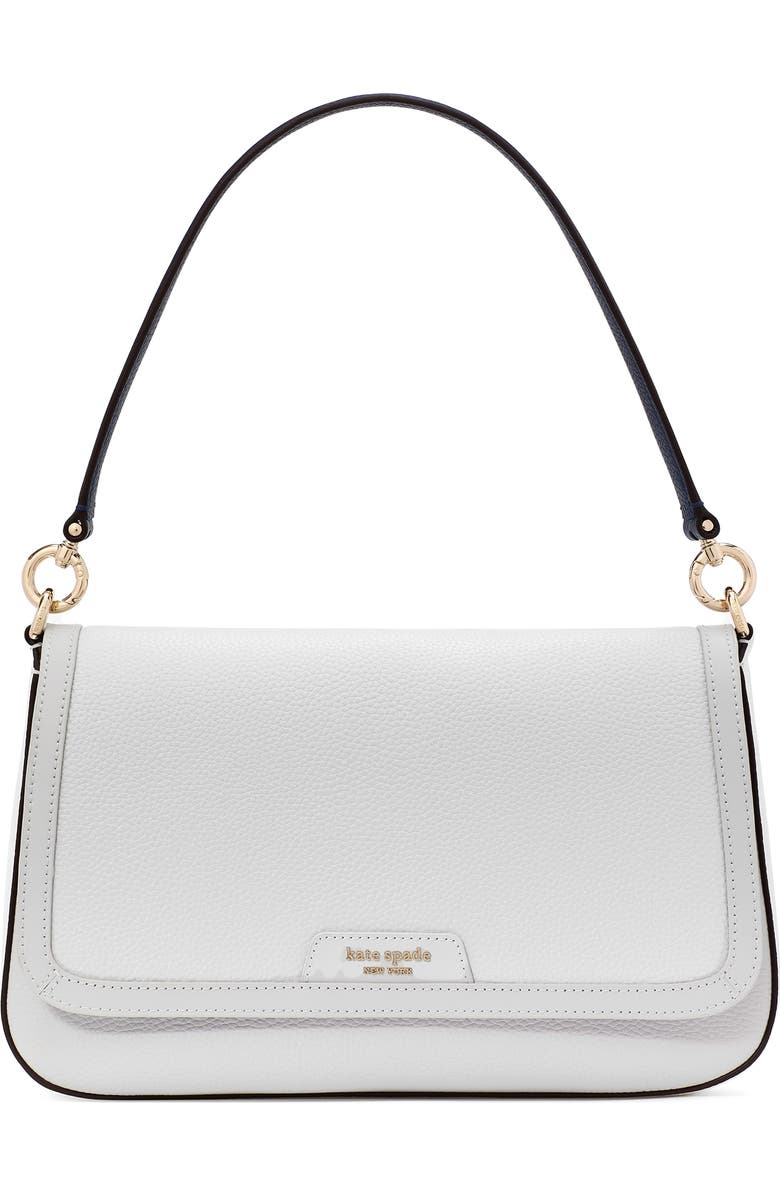 Kate Spade New York hudson colorblock pebbled leather satchel, Main, color, Stone Path Multi