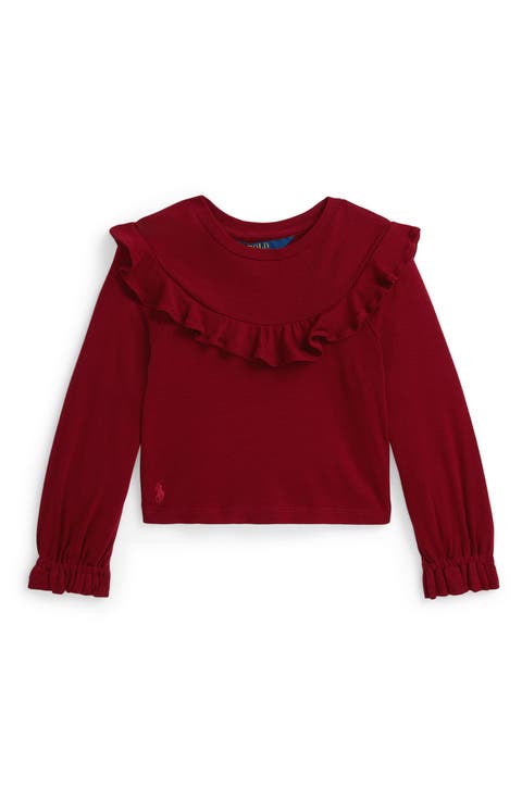 Kids' Ruffled Modal Blend Top (Toddler & Little Kid)