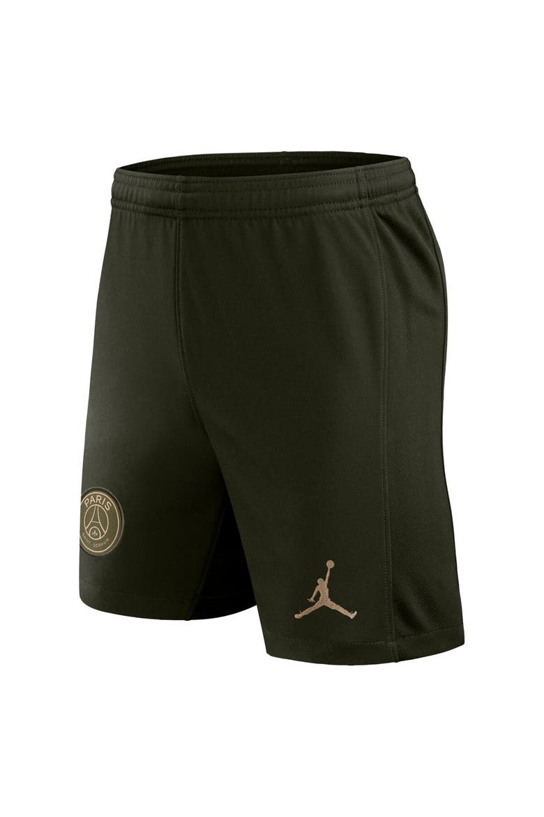 Men's Jordan Brand Olive Paris Saint-Germain 2023/24 Fourth Stadium Shorts, Alternate, color, Olive