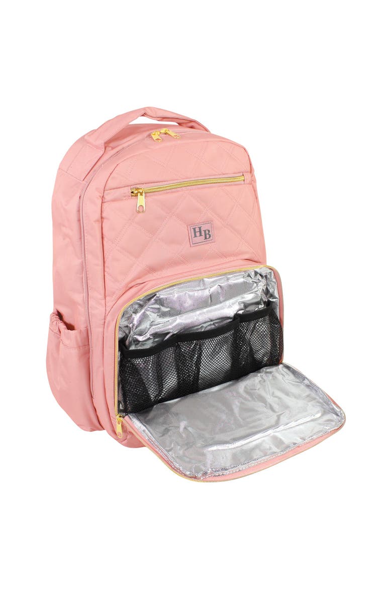 Luxury Diaper Backpack Kit with Portable Changing Mat, Alternate, color, Blush