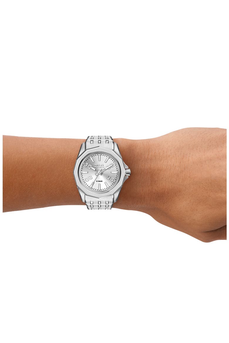 Stinger Bracelet Watch, 44mm, Alternate, color, SILVER