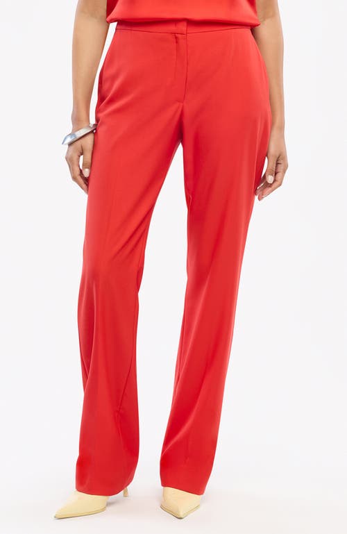Another Tomorrow Classic Trouser In Red