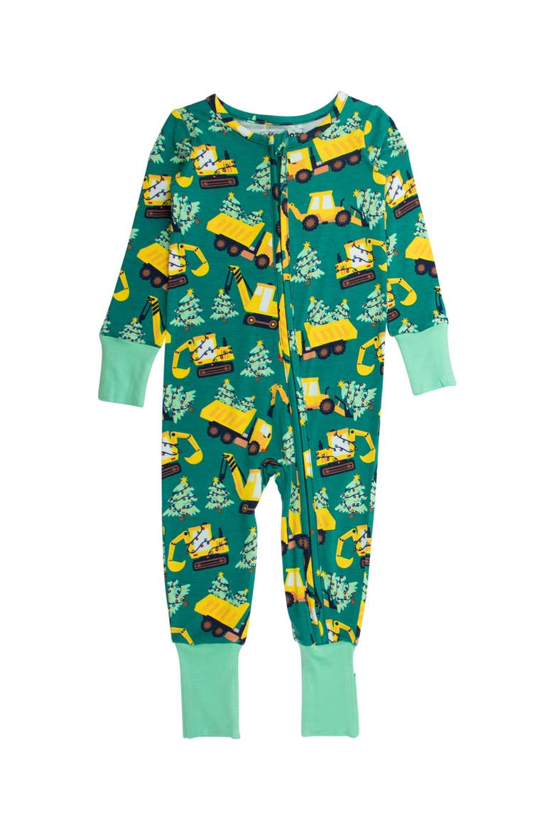 SoftSnooze Gender Incusive Holiday Convertible One Piece Pajamas, Main, color, Holiday Haul