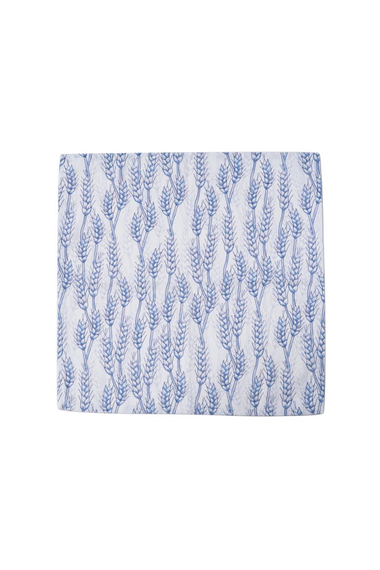 Blue Harvest Wheat Napkins, Set of 6, Alternate, color, Blue