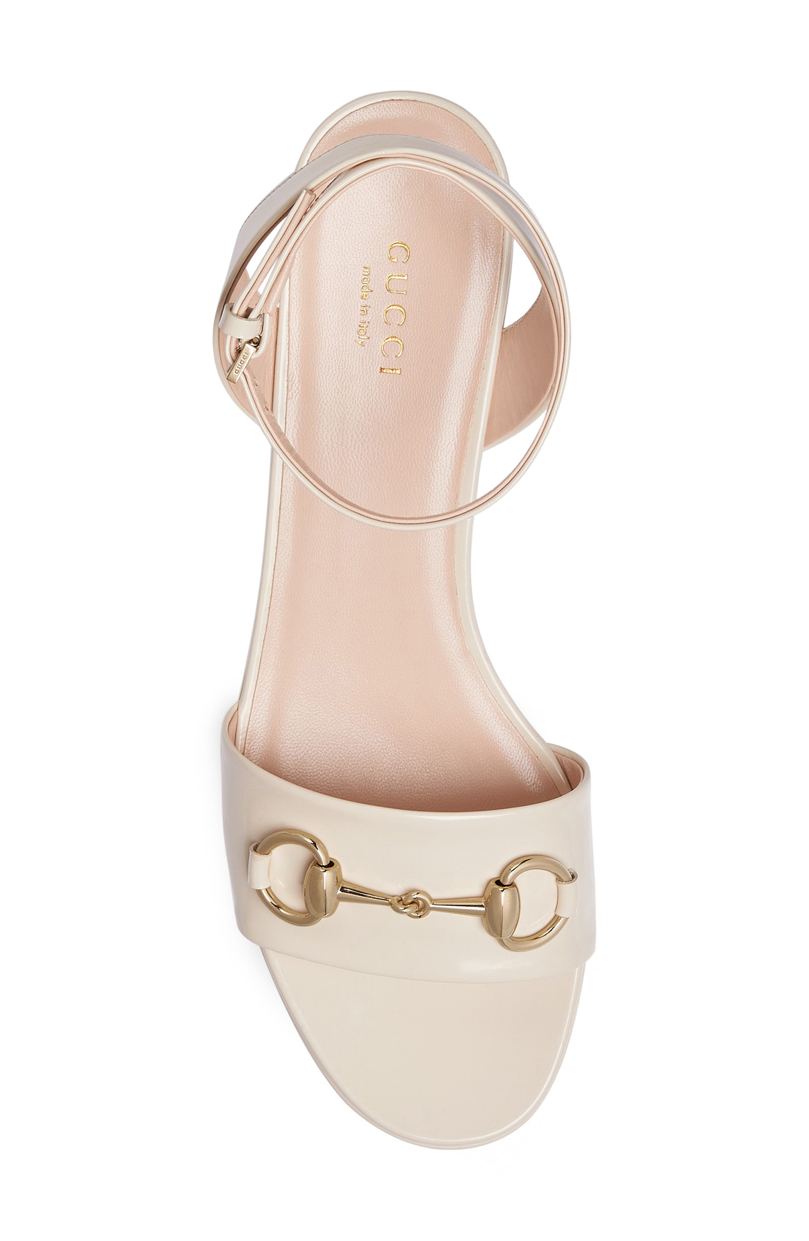 Gucci Lady Horsebit Platform Sandal, Alternate, color, New Ivoire