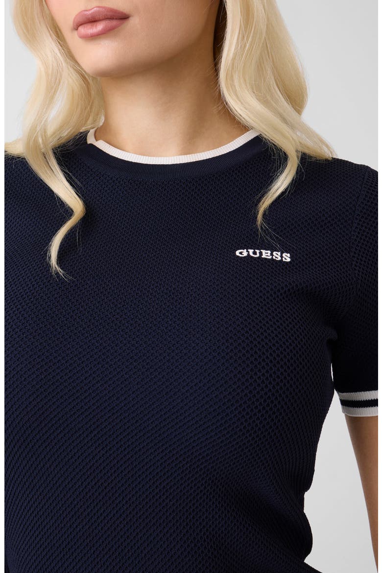 Gabry Sweater Minidress, Alternate, color, BLUE