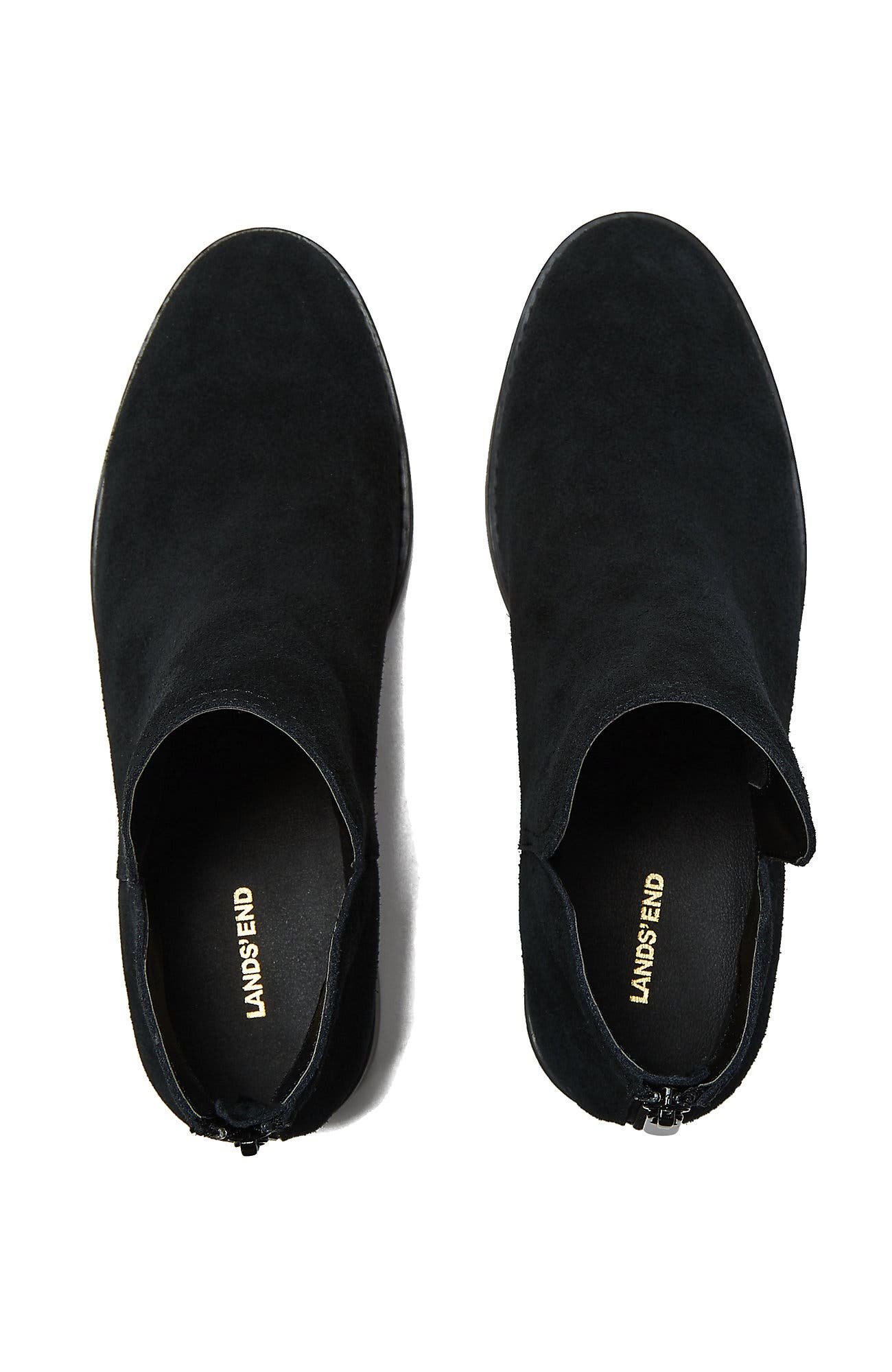 Essential Zip Up Ankle Booties, Alternate, color, Black Suede