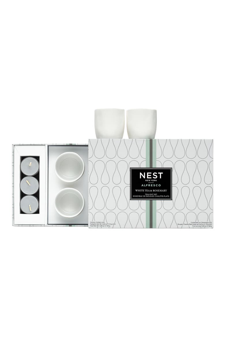 White Tea & Rosemary Tealight Candle Set (Limited Edition), Alternate, color, NO COLOR