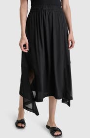 DKNY Handkerchief Hem Maxi Skirt