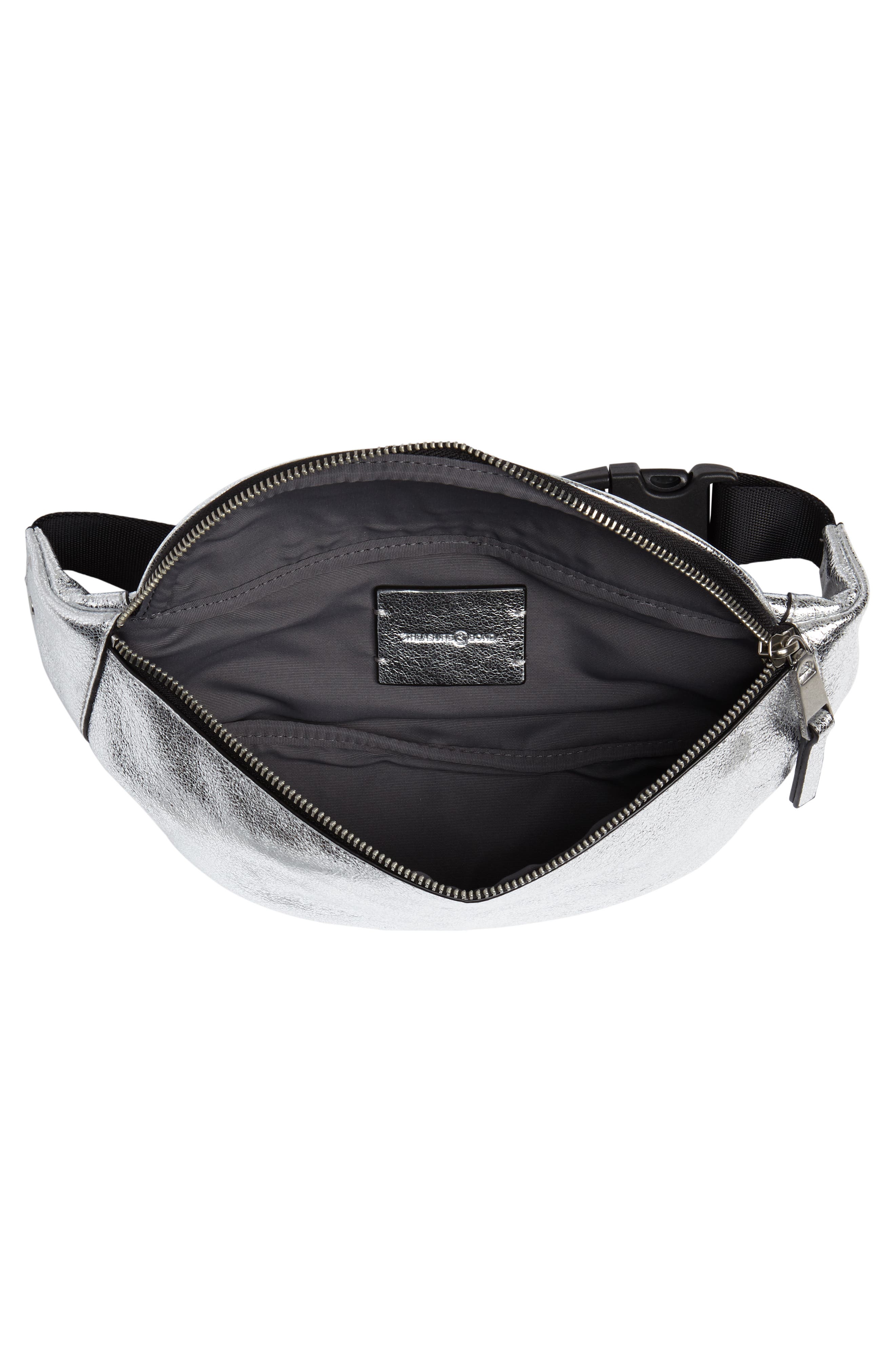Treasure & Bond Mason Metallic Leather Belt Bag, Alternate, color, 