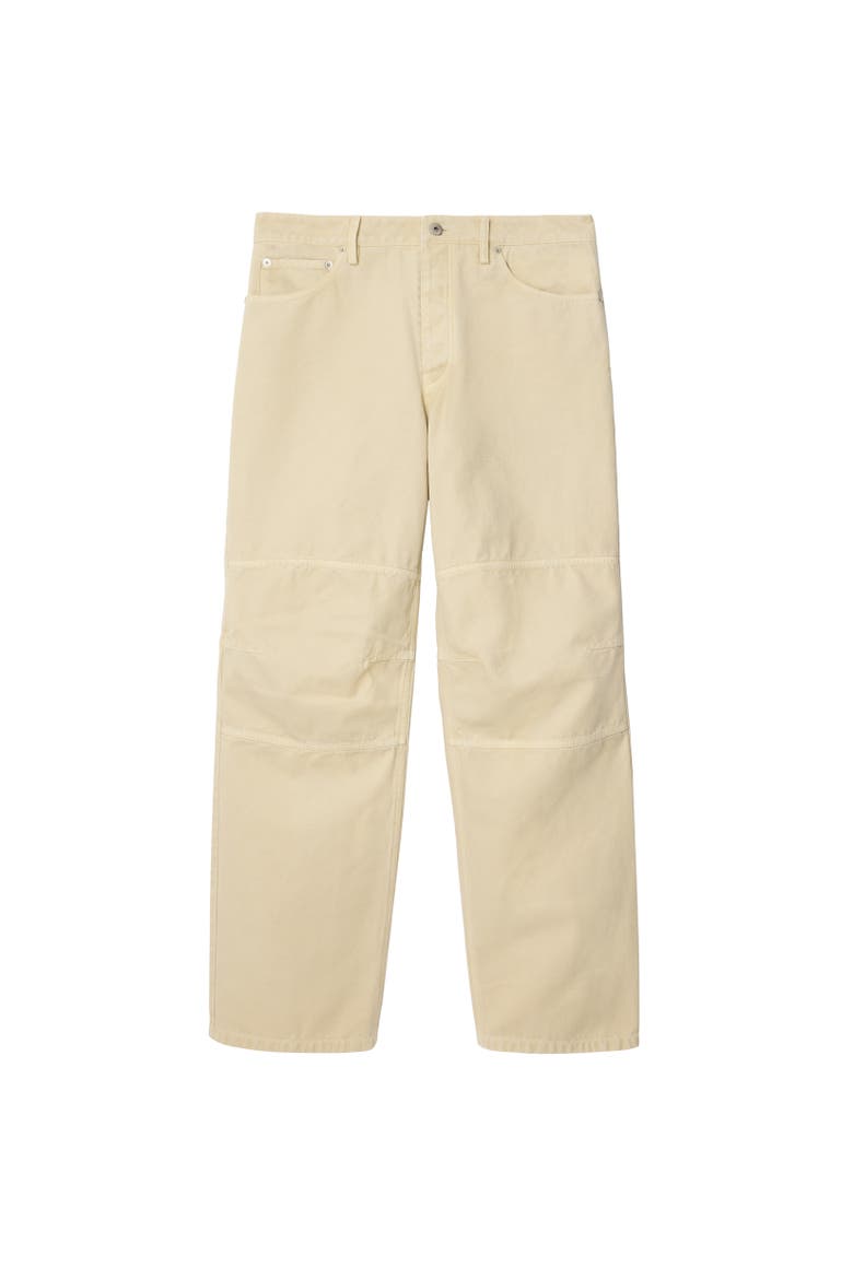 Cotton Canvas Workwear Trousers, Alternate, color, Tundra white