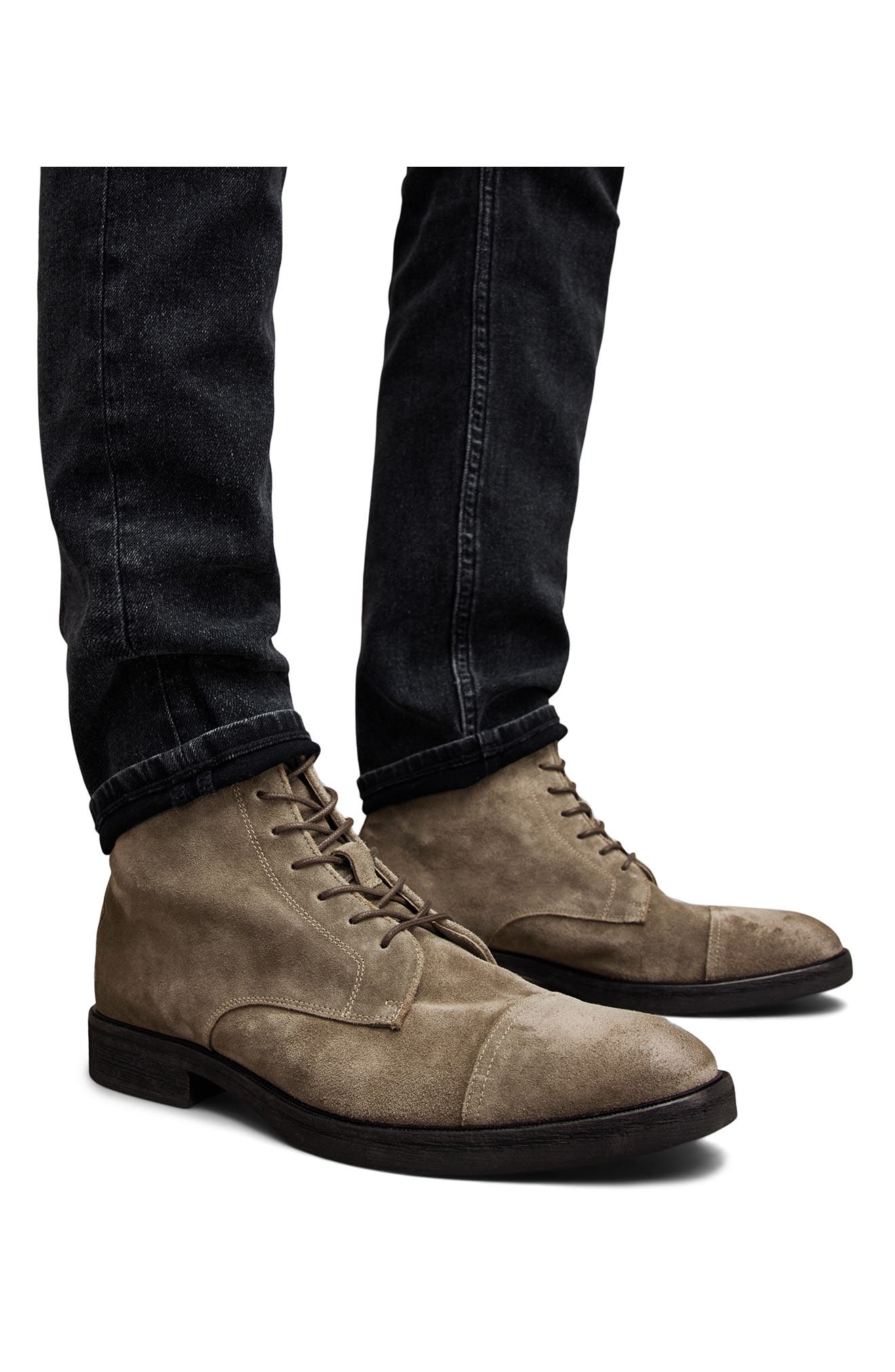AllSaints Drago Combat Boot, Alternate, color, Khaki